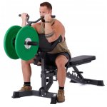 TRINFIT Bench L5 Pro s kopačem + bicepsovou opěrkou + kladkou – Zboží Dáma