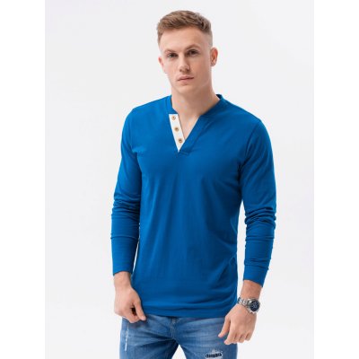Ombre Clothing tričko s dlouhým rukávem Eliena modrá L133