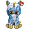 Plyšák Beanie Boos Flippables Dazzle bílý jednorožec s otočnými flitry 42 cm