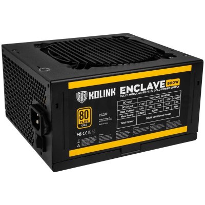 Kolink Enclave 80 PLUS Gold modular 500W KL-G500FM – Zboží Mobilmania