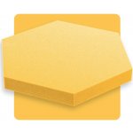 Akustický panel šestiúhelník žlutý banýnový 50x50 cm tloušťka 5cm hexagon – Hledejceny.cz