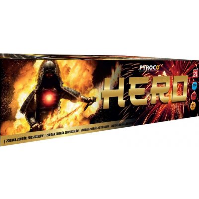 Kompaktní ohňostroj HERO best price kompakt 200 ran – Zboží Mobilmania