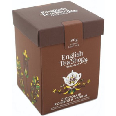 English Tea Shop Bio Rooibos Čokoláda a Vanilka sypaný čaj 80 g – Zbozi.Blesk.cz