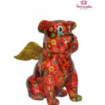 Pomme pidou Pokladnička velikost M BUDDY s křídly červený 148-00392 – Zboží Mobilmania