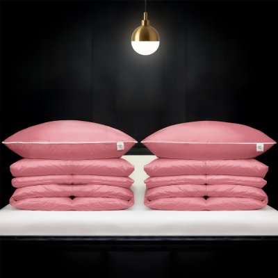 Polštáře a peřiny.cz Set Comfort růžová 2x 70x90 2x 140x200 – Zboží Dáma