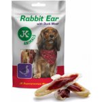 JK Animals Meat Snack Rabbit Ear with Duck Meat, sušené králičí uši s kachním masem 80 g – Zbozi.Blesk.cz