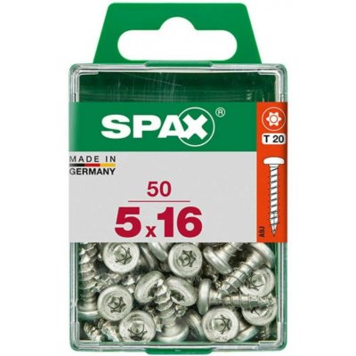 Spax Uni vrut půlkul.hlava T-Star plus T20 4CUT pln.závit Wirox 5 x 16 mm 50 ks – Hledejceny.cz