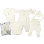 Baby Nellys Velká sada do porodnice Teddy 6-ti dílná v krabičce krémová – Sleviste.cz