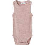 Dětské body s merinem Name It tílko Wax shadow grey – Zboží Dáma