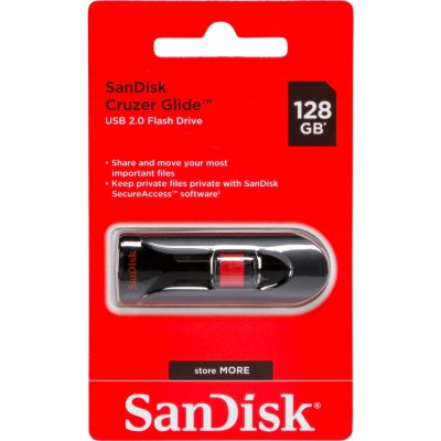 SanDisk Cruzer Glide 128GB SDCZ60-128G-B35 – Zboží Mobilmania