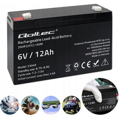 Qoltec 53048 6V 12Ah – Sleviste.cz
