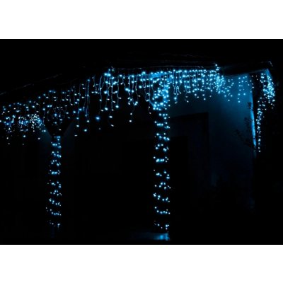 ISO 11520 Vánoční světelný závěs 300 LED 2.48 W studený bílý 15 m
