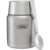 Termosky Thermos Termoska na jídlo se skládácí lžící a šálkem nerez 470 ml nerez mat