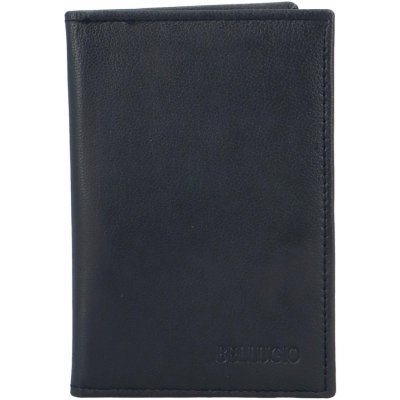 Bellugio Jarry Kožené pouzdro na doklady tmavě modré – Sleviste.cz