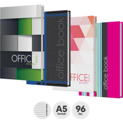 JUNIOR Kniha záznamová linkovaná s registrem A5 96 listů – Zboží Dáma