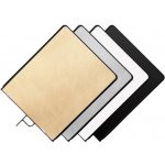 Odrazný flag rám 75x90 cm | bílá/černá/zlatá/stříbrná, FOMEI – Zboží Živě