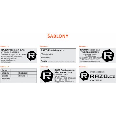 RAZO Štoček do razítka 65 x 27 mm (S-846; 4914) – Zboží Živě