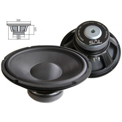 SAL SBX3040/BK 8 Ohm / 150W – Zboží Mobilmania