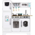 Ecotoys Obrovská bílá dřevěná kuchyňka pro děti TL18061 – Sleviste.cz