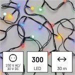 Emos D5AM04 CHERRY vánoční řetěz Cherry 300 LED zelený drát 30m časovač multicolor IP44 – Hledejceny.cz