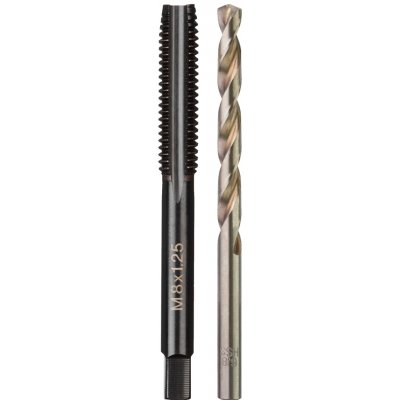 Milwaukee metrický závitník M8-1,25mm s přímými drážkami s vrtákem 7,0mm, 4932500638 – Hledejceny.cz