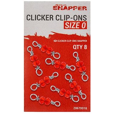 Korum Rychlospojka Snapper Clicker Clip Ons vel.0 7 kg 15 lb 8 ks – Hledejceny.cz