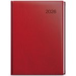 David Vivella A5 Denní 2026 bordó – Zboží Mobilmania