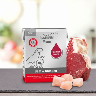 Platinum Natural Menu Adult Beef a Chicken 375 g – Zboží Mobilmania