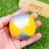 Ostatní společenské hry Žonglovací míček 65mm JuggleDream na trénování žonglování Žluto-stříbrná