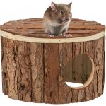 Trixie Domek METTE pro křečky 18 x 12 x 12 cm přírodní dřevo s kůrou – Hledejceny.cz
