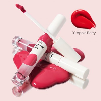 Berrisom Water Plumping Lip Tattoo 01 Red Core Dlouhotrvající hydratační slupovací tint na rty 6 g – Zbozi.Blesk.cz