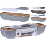 Chlebník, s bambusovým víkem a nožem – Zboží Mobilmania