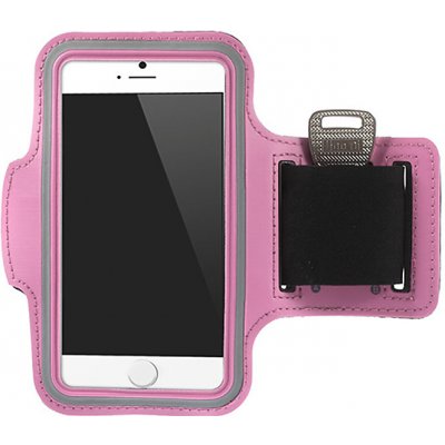 Pouzdro AppleMix Sportovní Apple iPhone 6 / 6S - růžové s reflexním pruhem – Zboží Živě