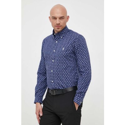 Polo Ralph Lauren pánská košile regular s límečkem button-down tmavomodrá – Zbozi.Blesk.cz