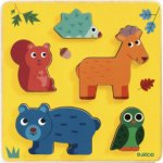 Djeco vkládací puzzle Jeínek a zvířátka 5 dílů – Zbozi.Blesk.cz