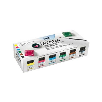 Sada barev na hedvábí Javana 6x20 ml + kontura – Zboží Dáma