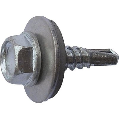 SCH Samovrtný šroub 6hranná hlava, s podložkou DIN7504K, ocel pozink Varianta: Samovrtný šroub 6hranná hlava, podložka ø16 mm DIN7504K 6.3x25, ocel pozink – Hledejceny.cz