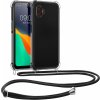 Pouzdro a kryt na mobilní telefon Samsung Pouzdro KWmobile Pevné silikonové Crossbody Samsung Galaxy Xcover 6 Pro s popruhem přes rameno - čiré