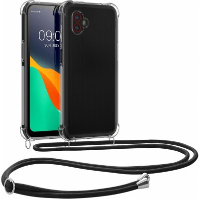 Pouzdro KWmobile Pevné silikonové Crossbody Samsung Galaxy Xcover 6 Pro s popruhem přes rameno - čiré – Sleviste.cz