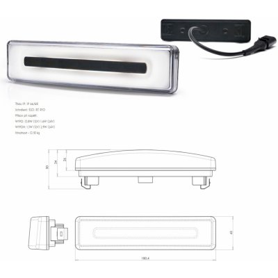Svítilna poziční do sluneční clony 12v/24v led ip66/68 scania p,g,r,t, 0317287_A, , , – Hledejceny.cz