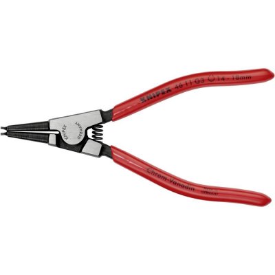 Knipex 46 11 G3 kleště na pojistné kroužky Vhodné pro (kleště na pojistné kroužky) vnější kroužky 14-18 mm Tvar hrotu rovný – Zboží Mobilmania