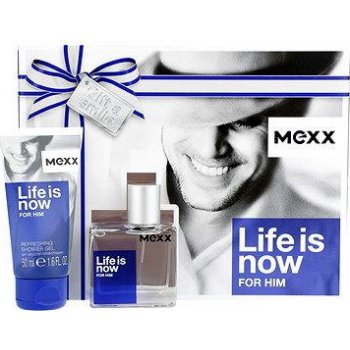 Mexx Life Is Now Him EDT 30 ml + sprchový gel 50 ml dárková sada