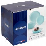Luminarc Jídelní servis s velkou salátovou mísou pro 6 osob tyrkysový Diwali 19 ks – Hledejceny.cz