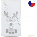 Veba ZARA Ručník Vánoční sob šedá 75 x 150 cm – Sleviste.cz