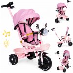 ECOTOYS 2v1 s otočným sedadlem a skládací stříškou béžová – Sleviste.cz
