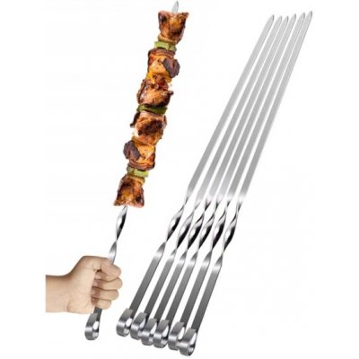 Pronett XJ4540 Grilovací jehlice ploché 50 cm, 6 ks – Hledejceny.cz