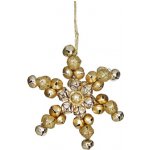 MEADOWLAND LTD Dekorace závěsná zlatá vločka z rolniček 11 cm 1ks – Hledejceny.cz