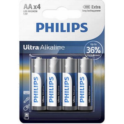 Philips Ultra Alkaline AA 4ks LR6E4B/10 – Zboží Živě
