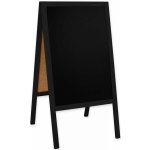 A-Z Reklama CZ Dřevěný poutač PMPWAS 61 x 118 s křídovou tabulí 610 x 1180 mm Černý – Zbozi.Blesk.cz