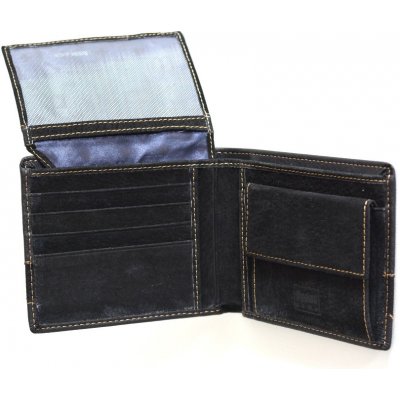 Laura Biagiotti peněženka pánská na šířku kožená na doklady LB16 602 04 nero černá – Zboží Mobilmania